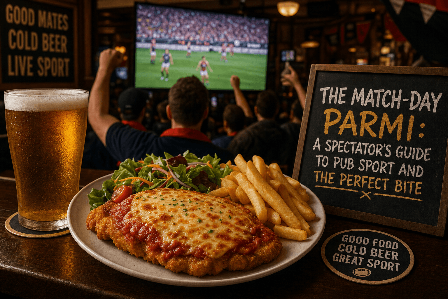 The Match-Day Parmi: A Spectator’s Guide to Pub Sport and the Perfect Bite