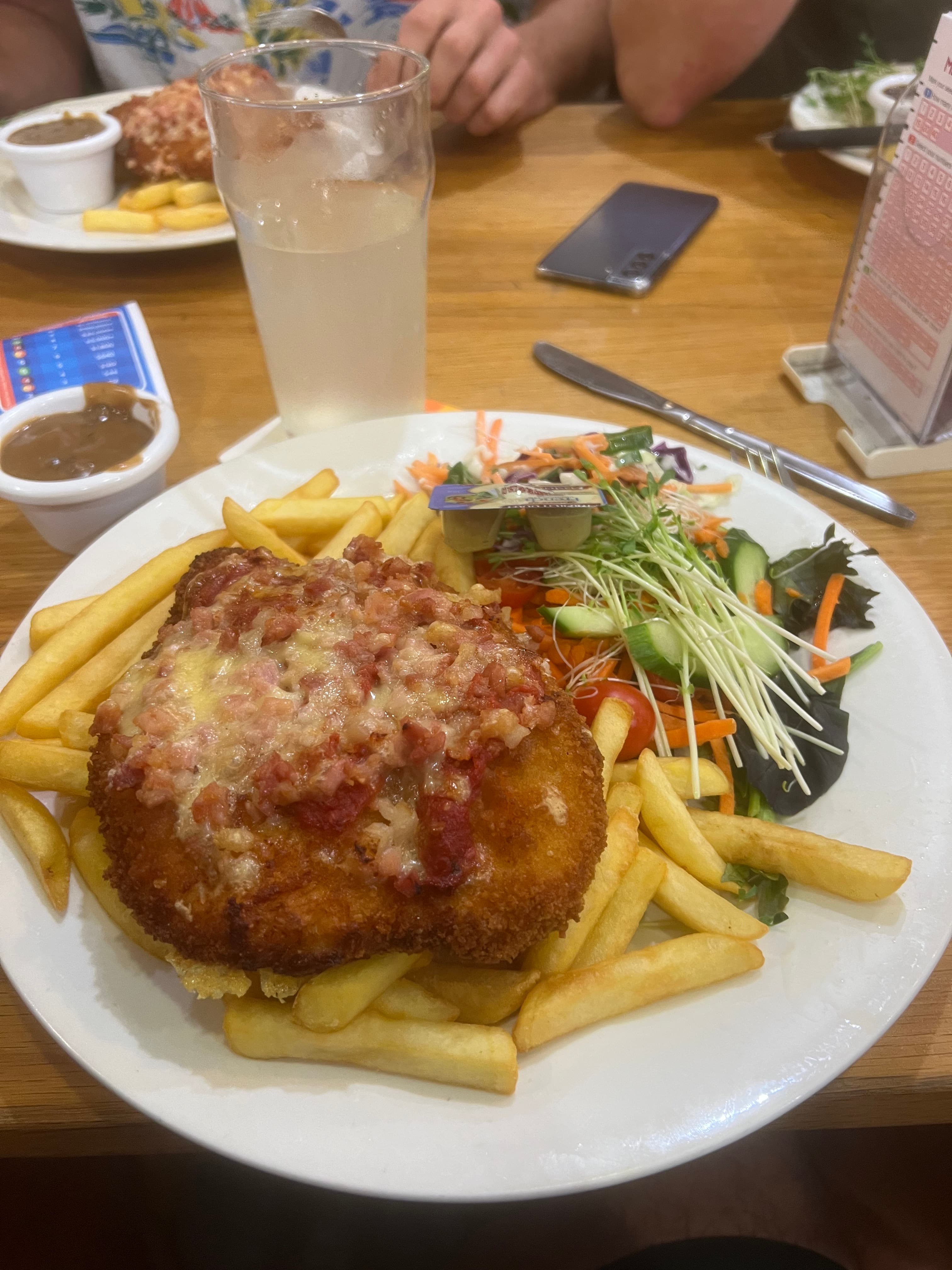 Chicken parmi from Club Kawana