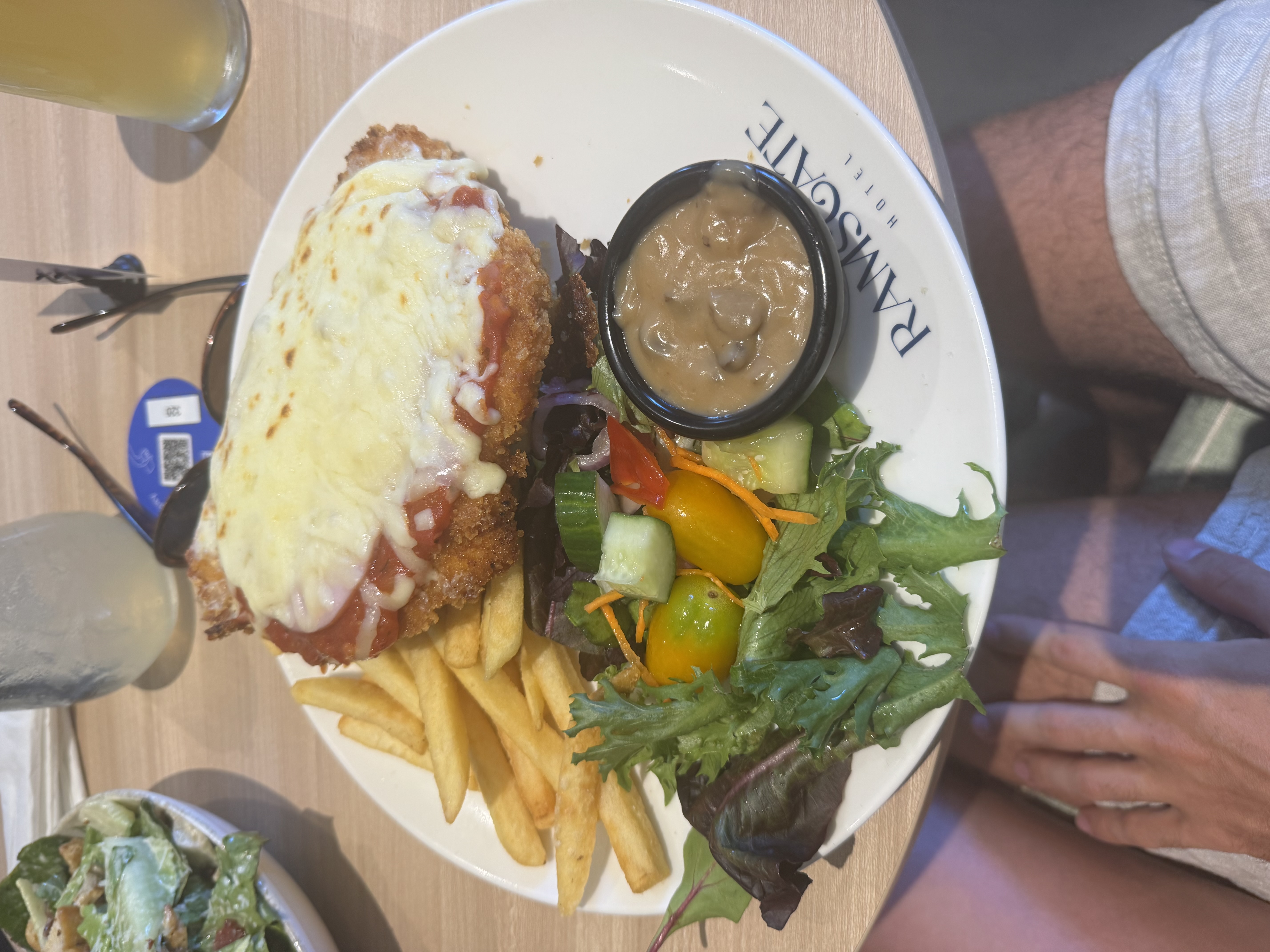 Chicken parmi from Ramsgate Hotel