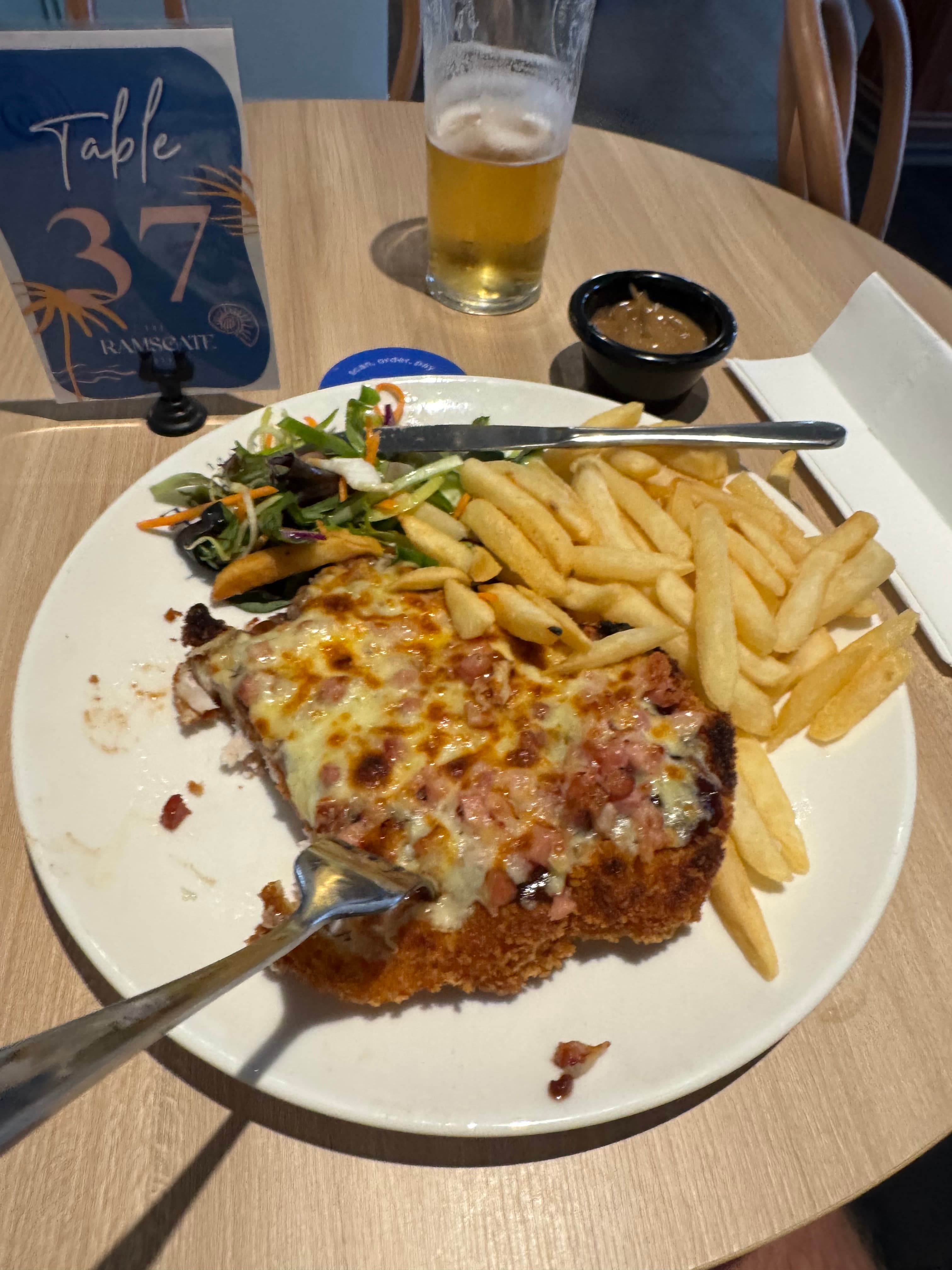 Chicken parmi from Ramsgate Hotel
