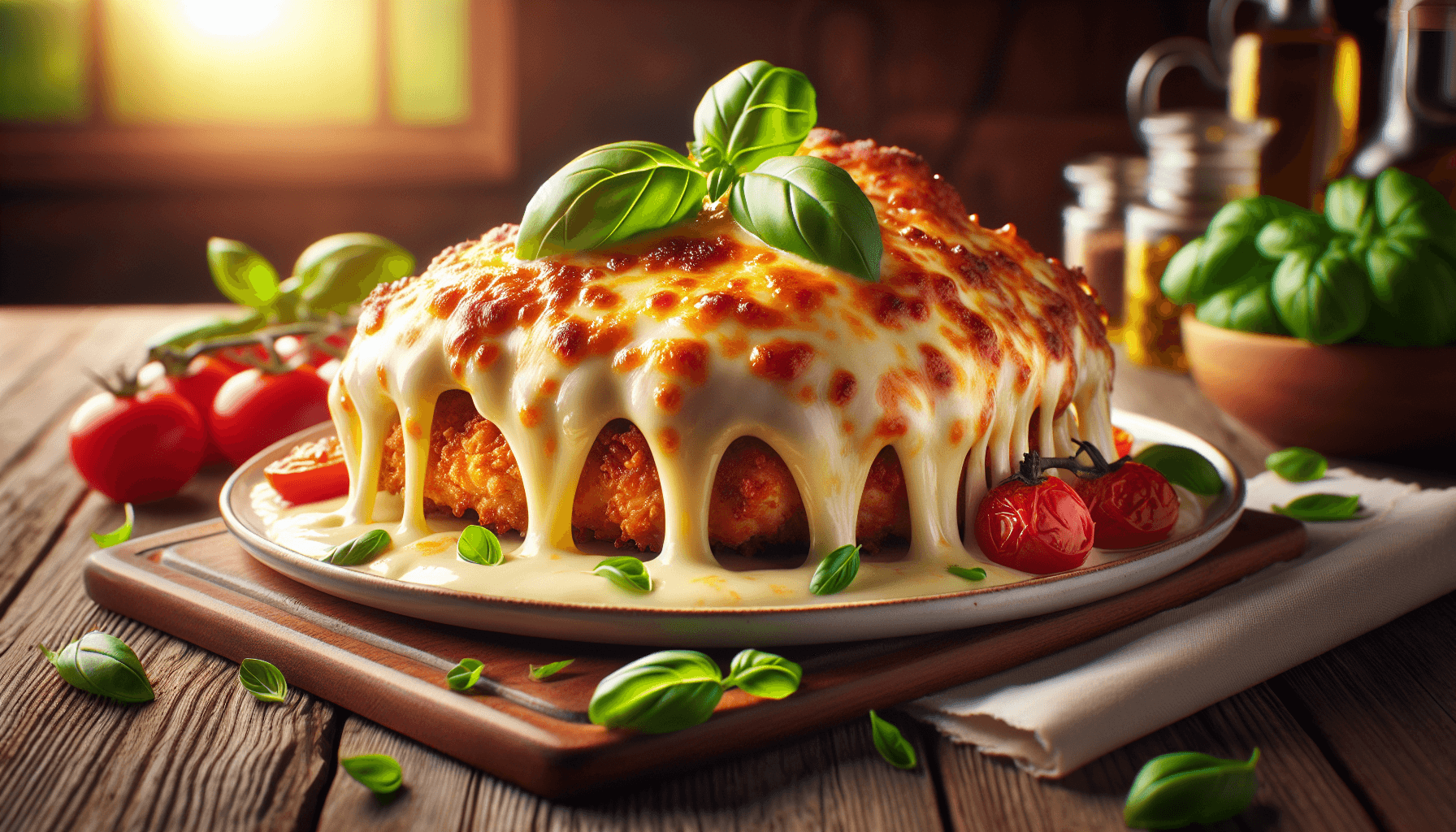 The Cheese Crown: Melt, Stretch and Bliss on a Chicken Parmigiana